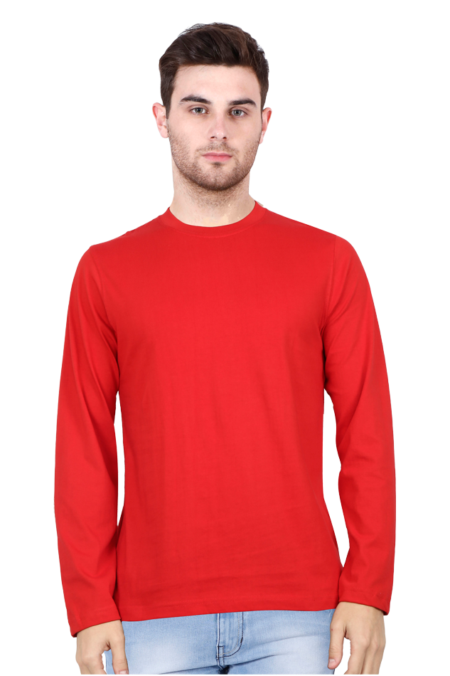 Red Full Sleeve Men T-shirt