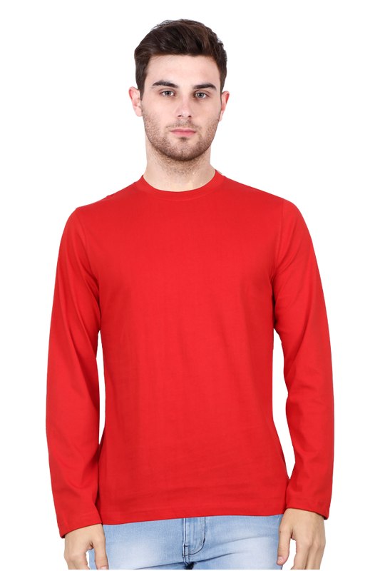 Red Full Sleeve Men T-shirt