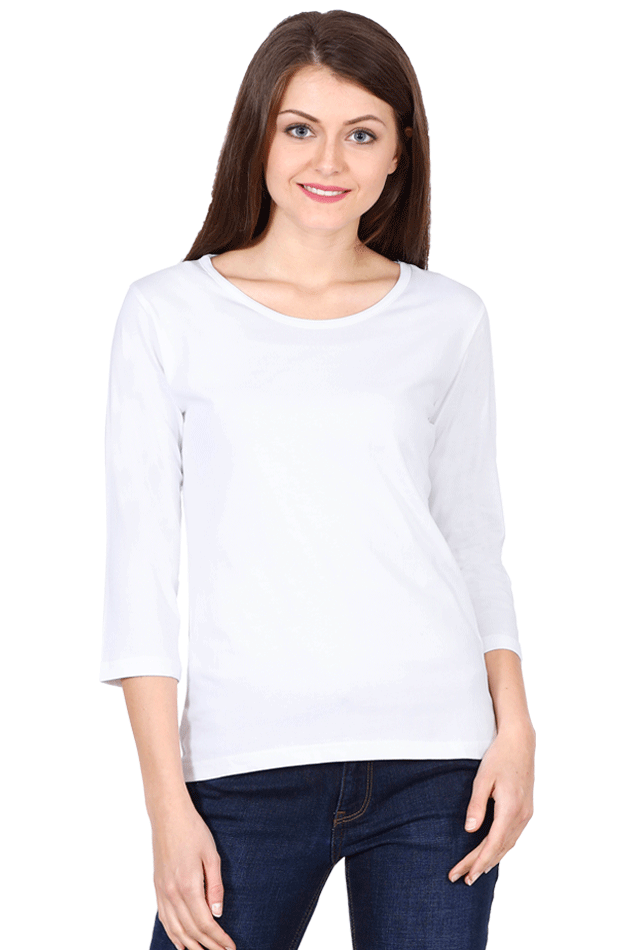 White Full Sleeves T-shirt