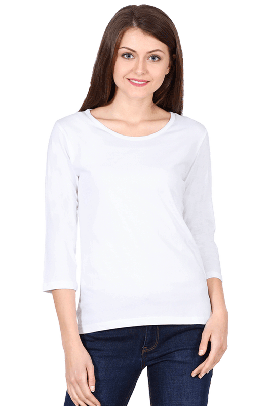 White Full Sleeves T-shirt