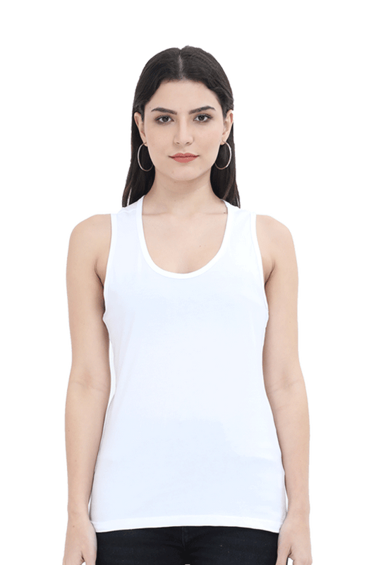 White Femal Tank Top