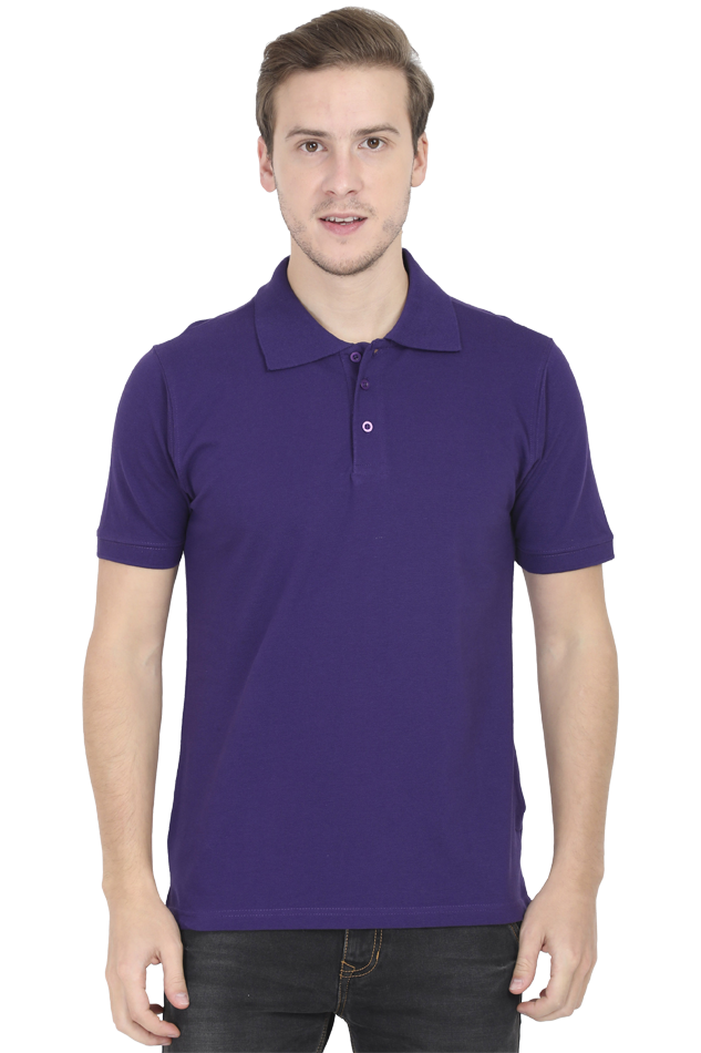 Unisex Purple Polo T-shirt