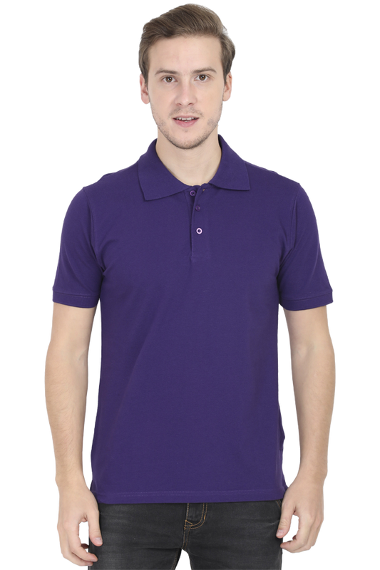 Unisex Purple Polo T-shirt