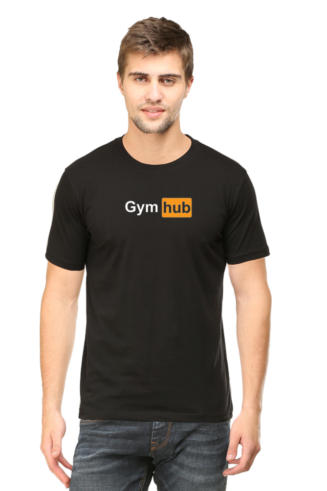 Gym Black Printed T-shirt