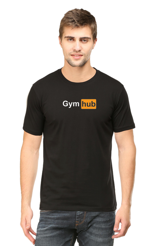 Gym Black Printed T-shirt