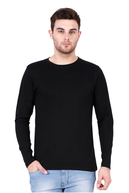 Black Full Sleeve Men T-shirt