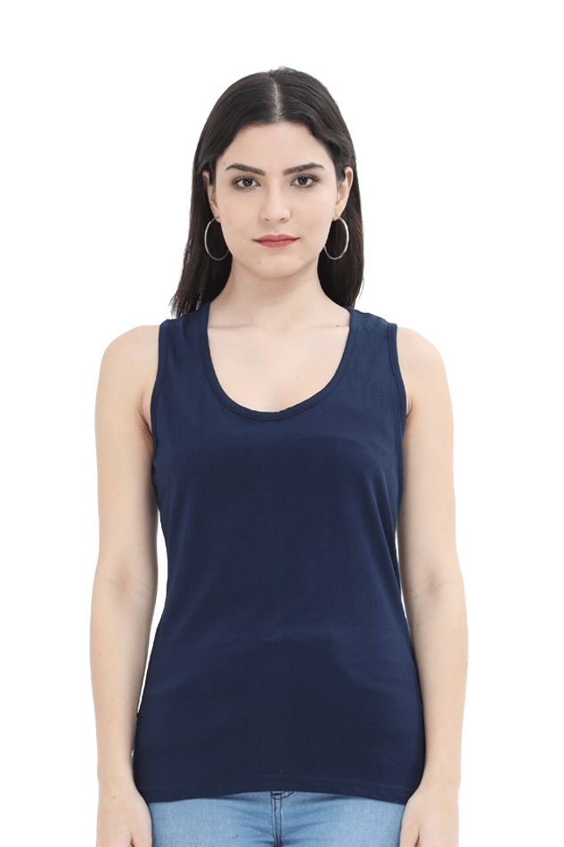 Navy Blue Femal Tank Top