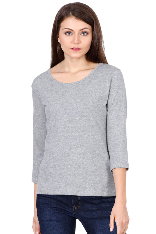 Grey Full Sleeves T-shirt