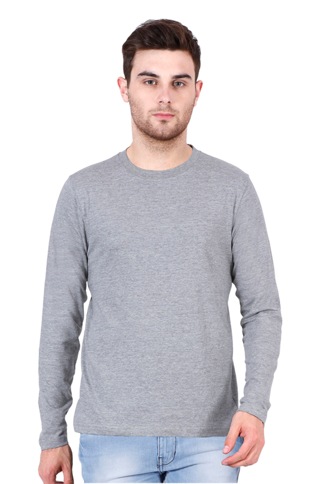 Grey Full Sleeve men T-shirt