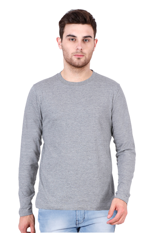 Grey Full Sleeve men T-shirt