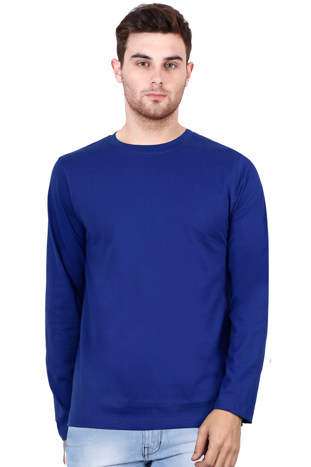 Royal Blue Full Sleeve Men T-shirt