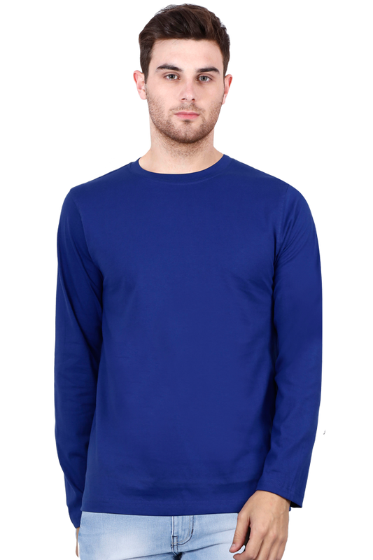 Royal Blue Full Sleeve Men T-shirt