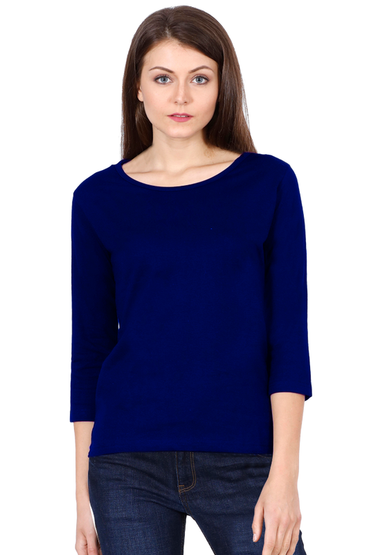 Royal Blue Full Sleeves T-shirt